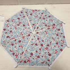Blue Floral Bunting, 100% cotton, Floral Bunting, Blue Bunting, Garland, Fabric Bunting, 10 double sided flags 2.5m 8 Blue Floral Bunting, 100% cotton, Floral Bunting, Blue Bunting, Garland, Fabric Bunting, 10 double sided flags 2.5m 8