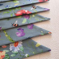 Dark Grey Floral Bunting 100% cotton, Wild Flower & Insects Bunting, Floral Garland, Garden Bunting, Bee Bunting, Fabric Bunting, 10 double sided flags 2.5m 9 Dark Grey Floral Bunting 100% cotton, Wild Flower & Insects Bunting, Floral Garland, Garden Bunting, Bee Bunting, Fabric Bunting, 10 double sided flags 2.5m 9