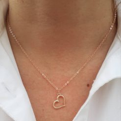 Rose Gold Heart Necklace