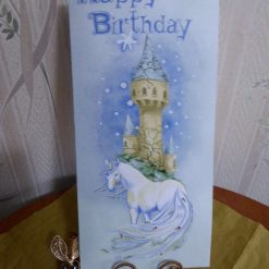 Bookmark Birthday Card, Unicorn