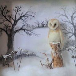Needle Felt Owl, Owl Diorama, Miniature Scene, Watercolour painting, Landscape, Needle Felted Animal, Wool Sculpture, Fibre Art, Sculpture, Gift, Woodland Creature, Wildlife 3 Needle Felt Owl, Owl Diorama, Miniature Scene, Watercolour painting, Landscape, Needle Felted Animal, Wool Sculpture, Fibre Art, Sculpture, Gift, Woodland Creature, Wildlife 11