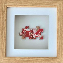 Unique Acrylic Jig-Saw Piece - Framed. Personalised