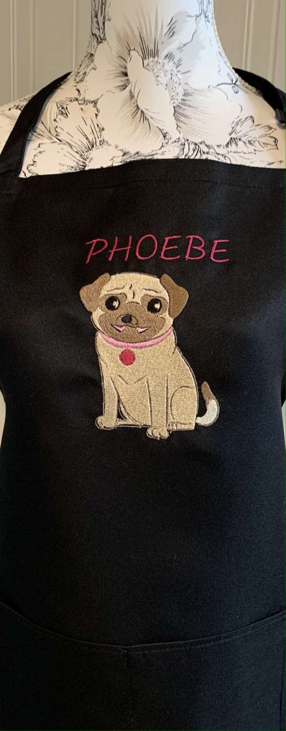 Personalised Embroidered Adult Aprons Personalised Embroidered Adult Aprons