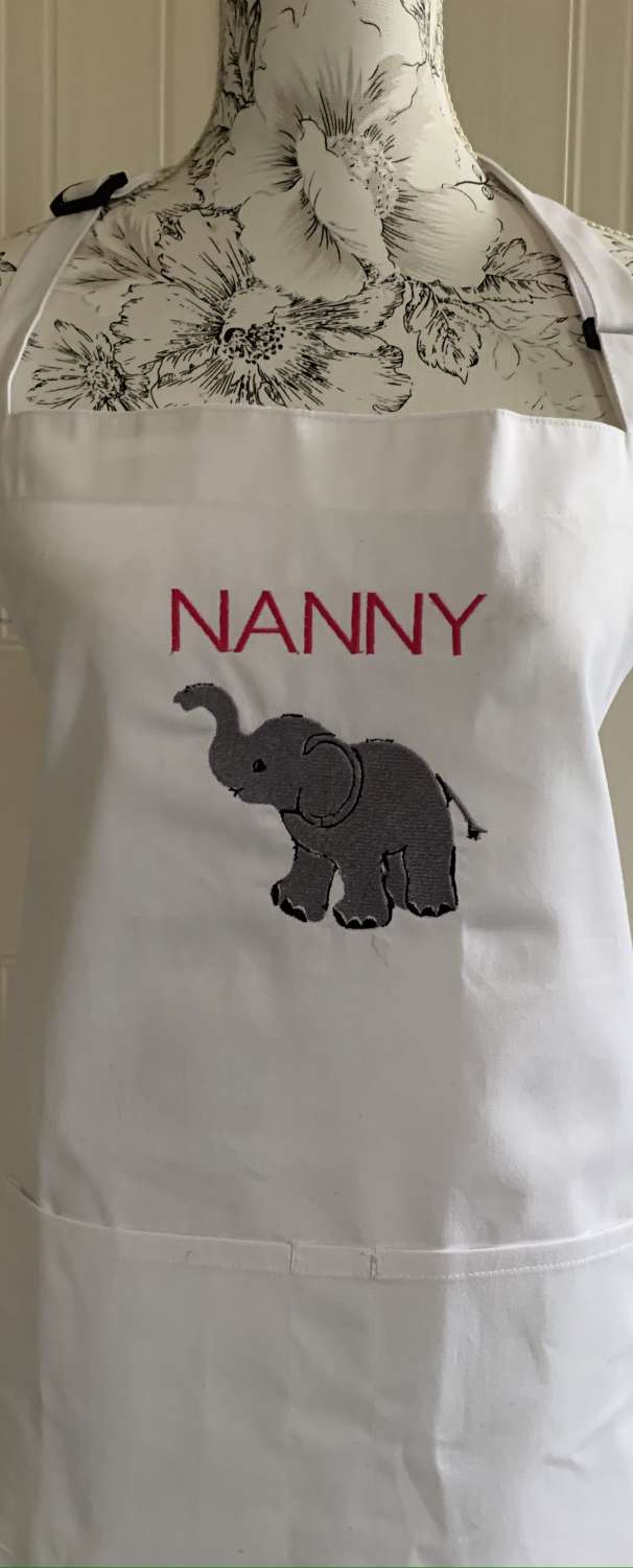 Personalised Embroidered Adult Aprons Personalised Embroidered Adult Aprons