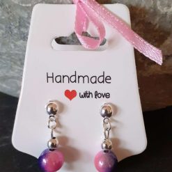 Rainbow dangle earrings