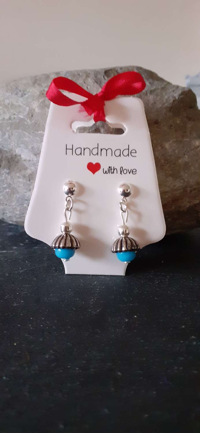 Blue Acorn Earrings Blue Acorn Earrings