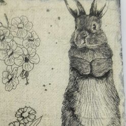 Coasters - Slate set of four vintage style Easter bunny decoupage flowers 1 Coasters - Slate set of four vintage style Easter bunny decoupage flowers 1