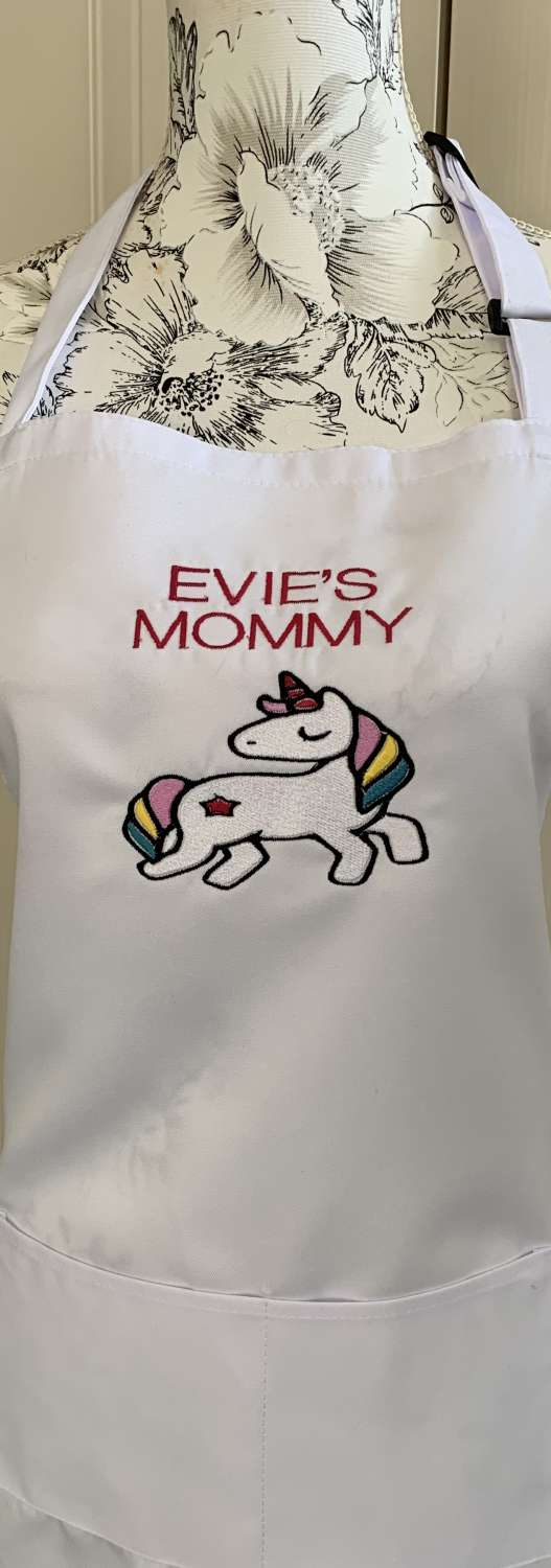 Personalised Embroidered Adult Aprons Personalised Embroidered Adult Aprons