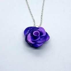 handmade polymer clay rose pendant in purple and lilac 1 handmade polymer clay rose pendant in purple and lilac 1