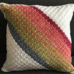 Crochet Rainbow Cushion Covers 1