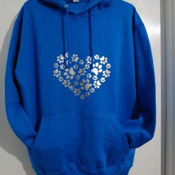 Heart shaped pawprint Hoodie