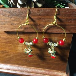 Festive Rudolph Hoop Earrings