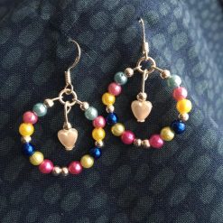 Multi-coloured Hoop Earrings