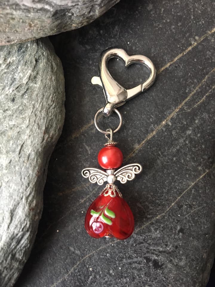 Guardian Angel Charm Keyring Guardian Angel Charm Keyring