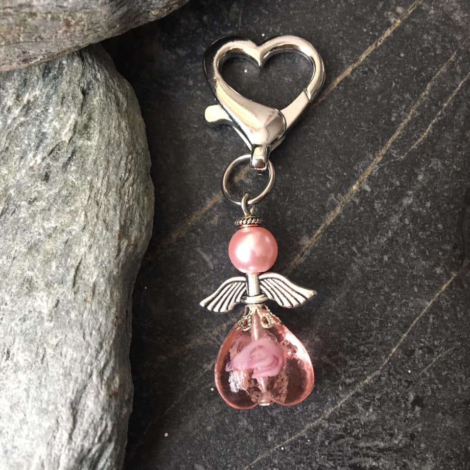 Guardian Angel Charm Keyring Guardian Angel Charm Keyring