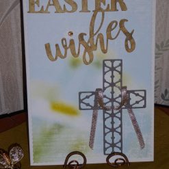 Easter Card, Cross with Ribbon