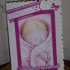 Baby Girl Card - Celebrate Every Moment