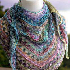 Multicoloured Triangle Scarf/Shawl