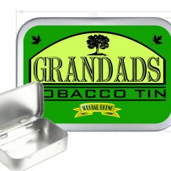 Grandads Hinged Tin, Pocket Tin, Pill Tin, Sewing Tin, Storage Tin, 150ml Tin