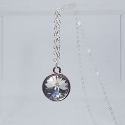 Clear Swarovski Rivoli Necklace – Classic Sterling Silver Pendant 4 Clear Swarovski Rivoli Necklace – Classic Sterling Silver Pendant 4
