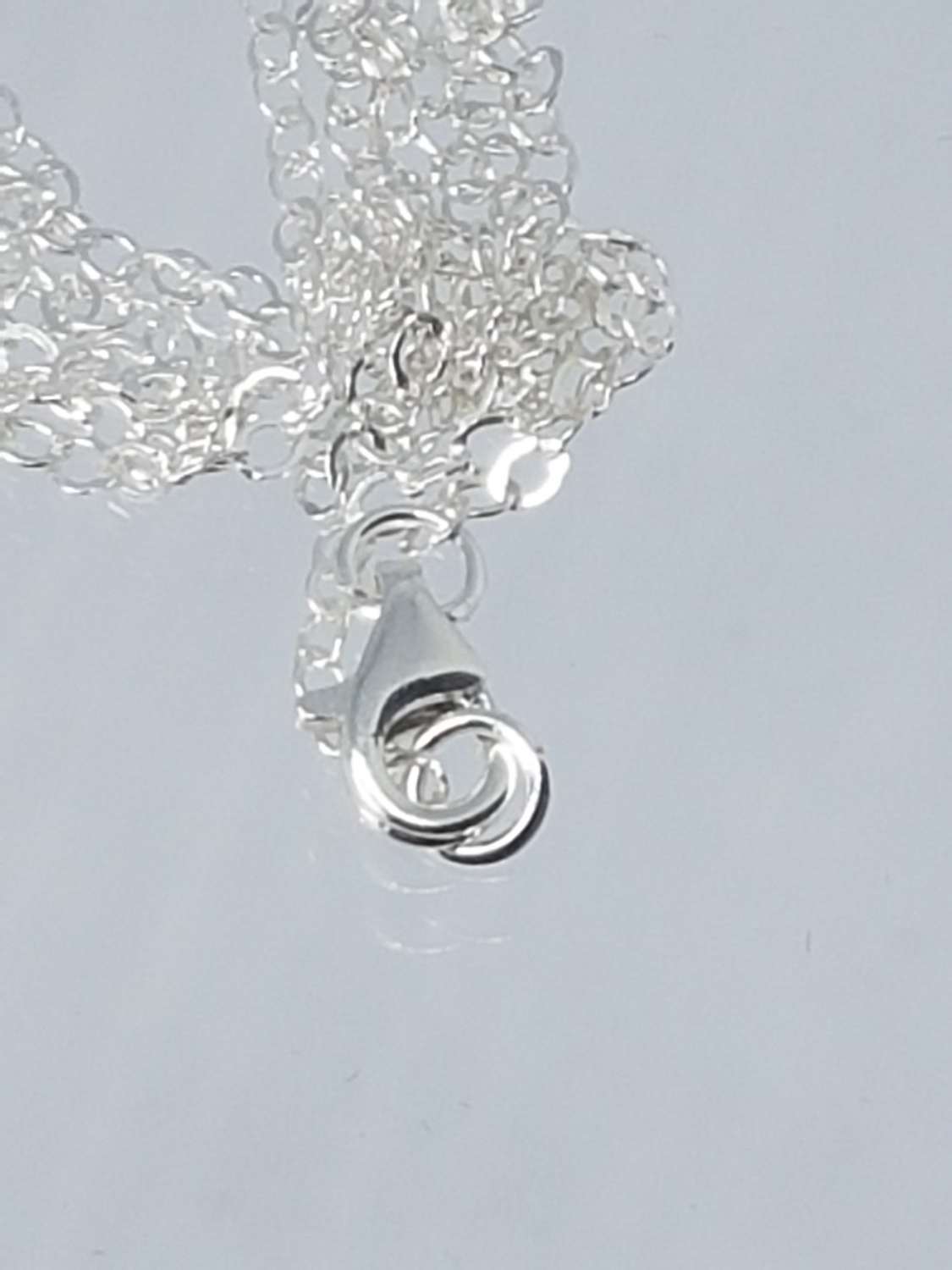 Crystal round stone rivoli sterling silver necklace Crystal round stone rivoli sterling silver necklace