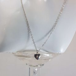 Small Rhodium plated heart locket 6 Small Rhodium plated heart locket 6