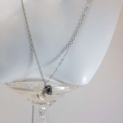 Small Rhodium plated heart locket 7 Small Rhodium plated heart locket 7