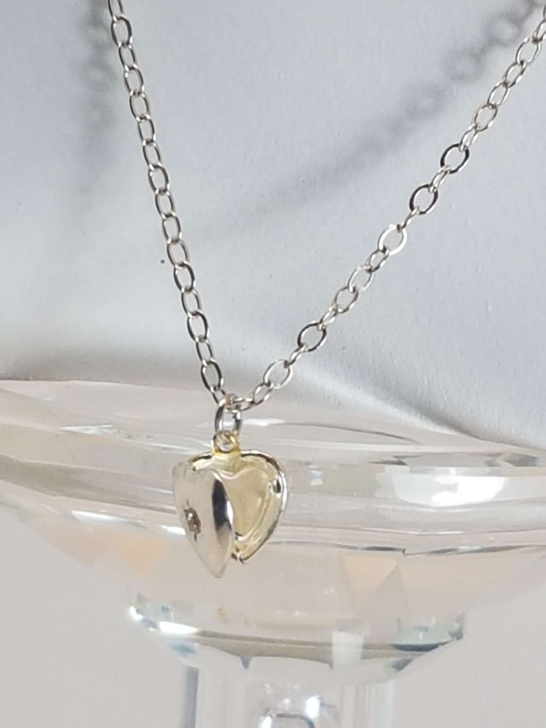 Crystal round stone rivoli sterling silver necklace Crystal round stone rivoli sterling silver necklace