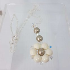Swarovski Crystal Pearl Flower Jewellery Set – Necklace, Bracelet & Earrings 15 Swarovski Crystal Pearl Flower Jewellery Set – Necklace, Bracelet & Earrings 34