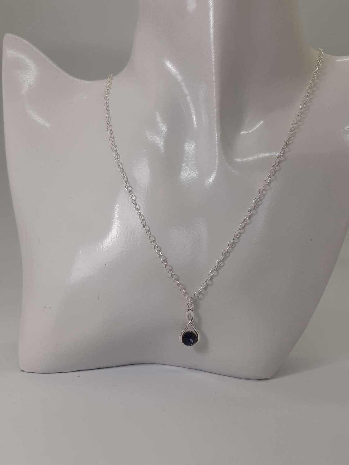 20190607_114616 Swarovski Infinity sterling silver necklace 7