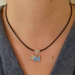 Swarovski Dog Pendant Necklace