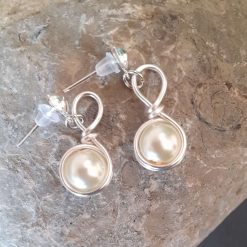 Pearl Glass Earrings 1 Pearl Glass Earrings 1