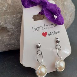 Pearl Glass Earrings 3 Pearl Glass Earrings 3