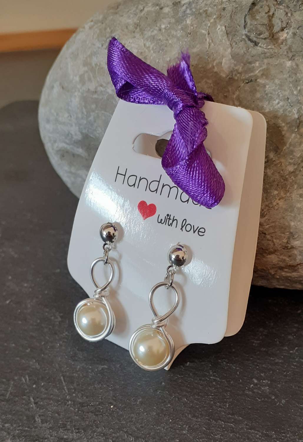 Pearl Glass Earrings Pearl Glass Earrings