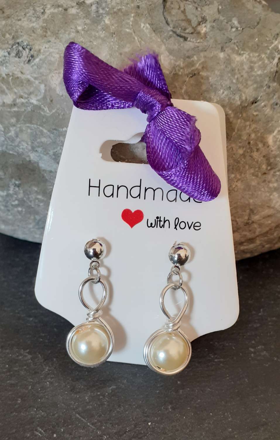 Pearl Glass Earrings Pearl Glass Earrings