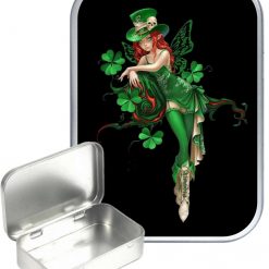 Irish Fairy Hinged Tin, Pocket Tin, Pill Tin,Sewing Tin, Storage Tin, 30ml Tin