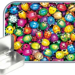 Ladybird Hinged Tin, Pocket Tin, Pill Tin,Sewing Tin, Storage Tin, 30ml Tin