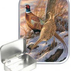 Pheasant Hinged Tin, Pocket Tin, Pill Tin,Sewing Tin, Storage Tin, 30ml Tin