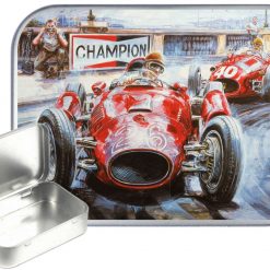 Race Car Hinged Tin, Pocket Tin, Pill Tin,Sewing Tin, Storage Tin, 30ml Tin