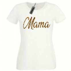 Mama t shirt, Ladies Fitted t shirt, Leopard Print Women's Tee Shirt