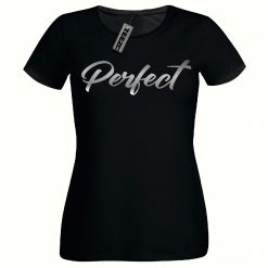 Perfect t shirt, Ladies Fitted t shirt, Silver Print Women's Tee Shirt