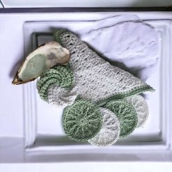 Grey and White Cotton Spa Set