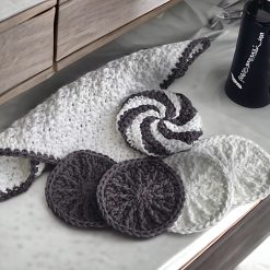 Grey and White Cotton Spa Set