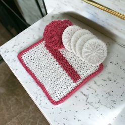 Grey and White Cotton Spa Set