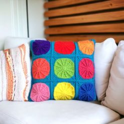 Rainbow of Circles Cushion Cover