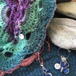 Stitch Marker-Buttons Blue 3 Stitch Marker-Buttons Blue 3