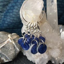 Stitch Marker-Buttons Blue 1 Stitch Marker-Buttons Blue 1
