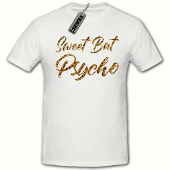 Sweet But Psycho t shirt, Ladies Fitted t shirt,Leopard Print Womens Tee Shirt