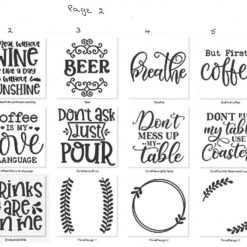 Acrylic or Slate Coasters 1 Acrylic or Slate Coasters 1