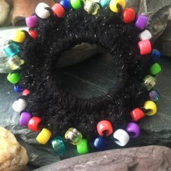 Hair Scrunchie-Multi Colour Pony Beads